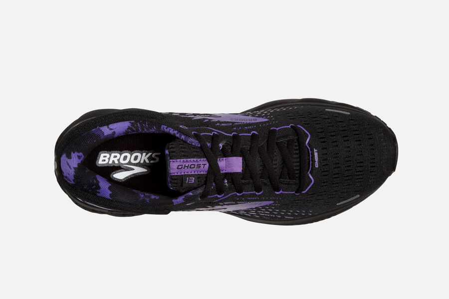 Brooks Israel Ghost 13 Road Running Shoes Mens - Black/Purple - MRD-197658